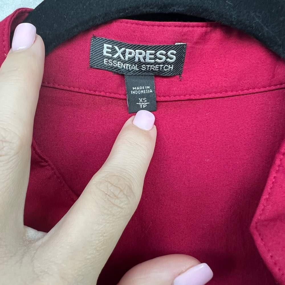 2 Express Shirts Button Down Essential Stretch Xs… - image 5